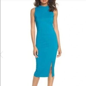 Turquoise Felicity & Coco Mock Neck Dress - Size Small - NWT